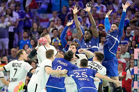 Handball match between Germany and France